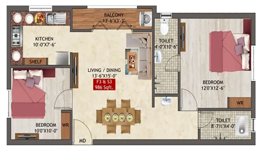 twobhk_986_Ak Simpsonite-986